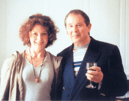 David with his wife, Tatiana, at Dartington Hall
